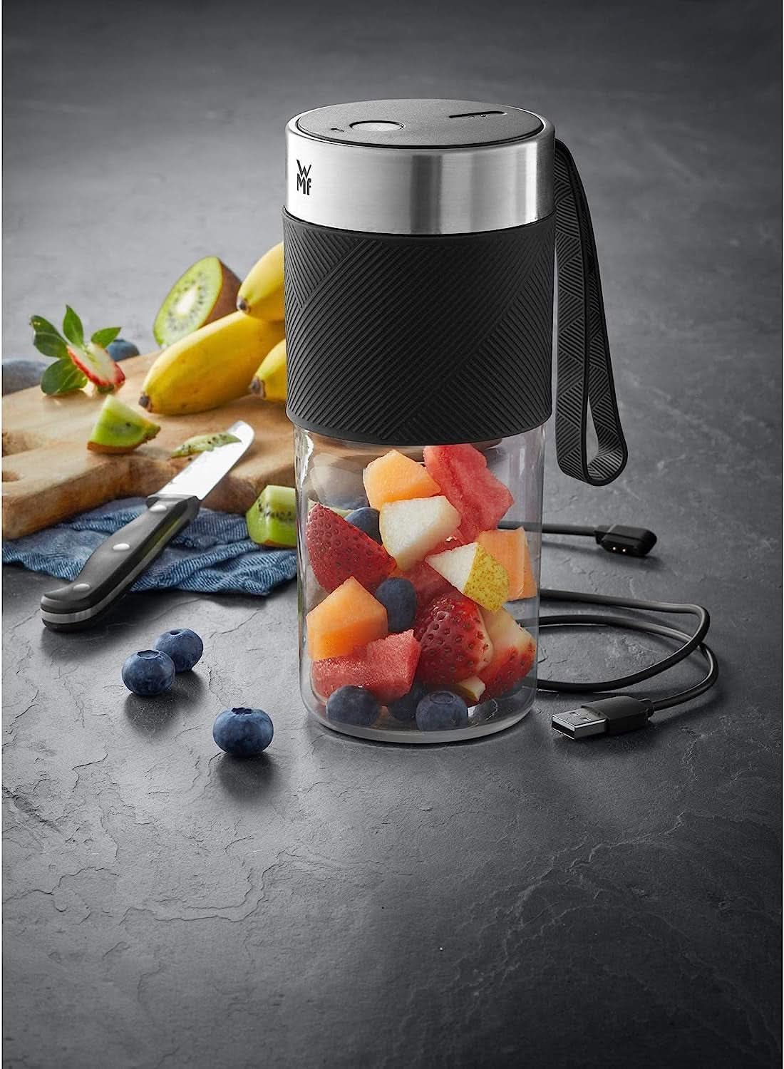 WMF Küchenminis Mix on the Go 300 Ml, Mini Batidora para Llevar, Batidora Batidora USB, Batidora Personal Aufladbarer, Batidora Tragbarer para Batidos, Batidos Cocina Naty Shop