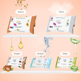 Toallitas para bebés con talco para pieles sensibles, sin alcohol, respetuosas con la piel, pH 5,5, ligeramente perfumadas, 1200 unidades (paquete de 12)