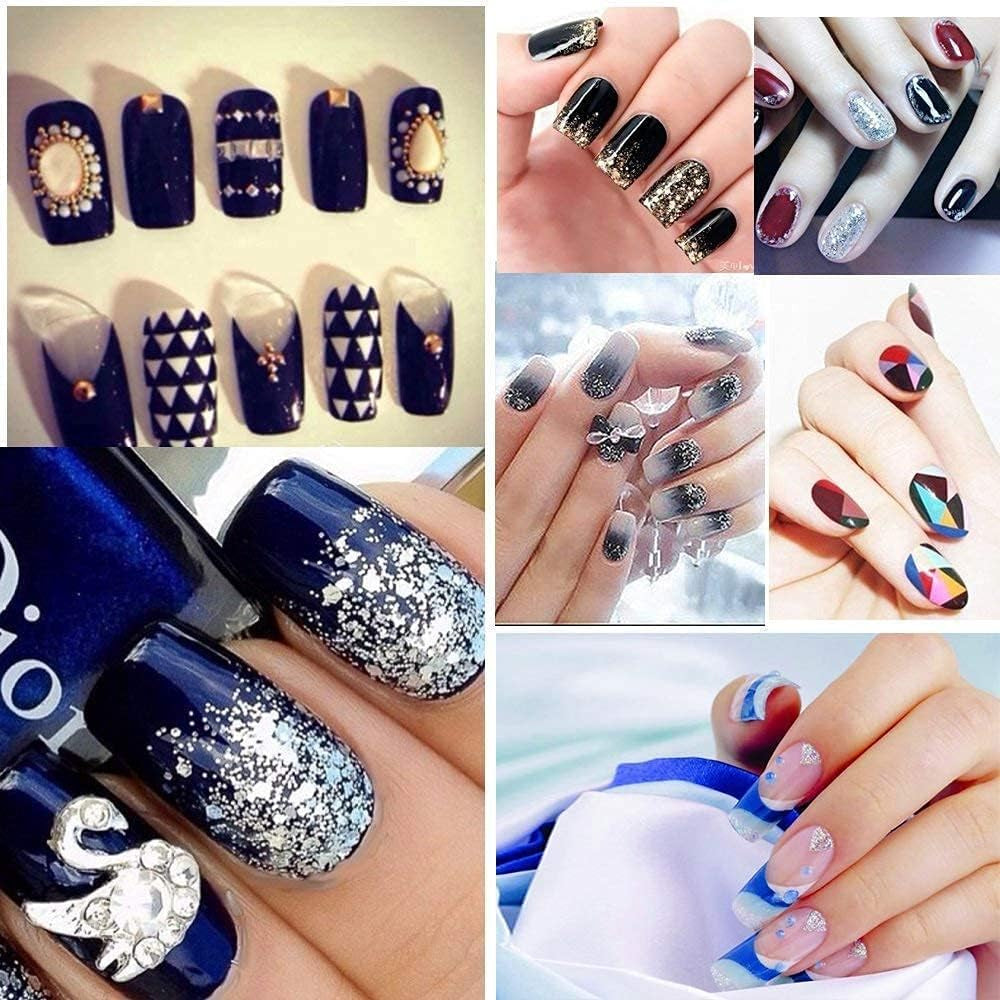 500 puntas de uñas postizas artificiales de acrílico francés natural con caja para mujeres y niñas