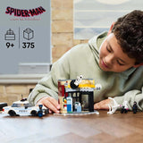 LEGO Marvel Spider-Verso: Miles Morales vs. Spot - Juego de superhéroe con coche de juguete - 4 minifiguras y mini mercado - Regalo para niños y niñas a partir de 9 años 76311 Juegos de construcción Besuche den LEGO-Store