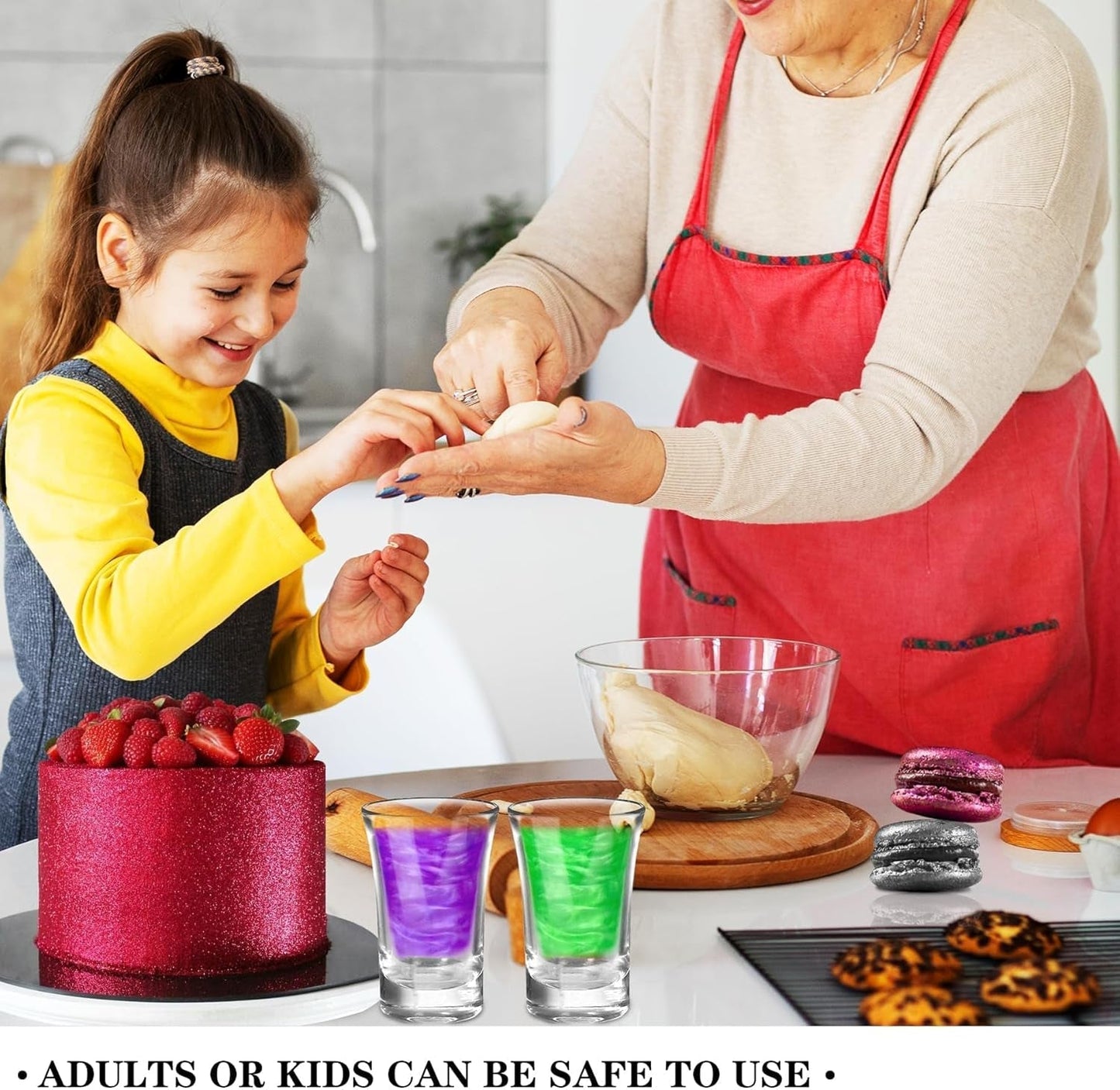 Set de espray de purpurina comestible - 20 g de polvo de purpurina iridiscente para bebidas, champán, pasteles - Colorante metálico comestible para cócteles, vino, licor, repostería, tartas