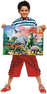 Puzzle Ravensburger para niños - 10957 Entre los dinosaurios - Puzzle de dinosaurios para niños a partir de 6 años, con 100 piezas en formato XXL Puzzle Naty Shop