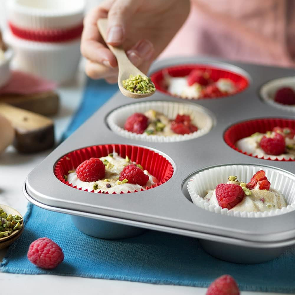 Bandeja 6 Muffins Jumbo Ø 9 Cm - 34 X 22 X 4,5 cm Moldes y bandejas para hornear Naty Shop