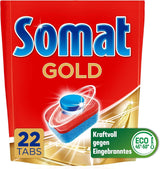 Somat Gold pastillas para lavavajillas (105 pastillas) Detergentes de cocina Naty Shop 22 cápsulas -