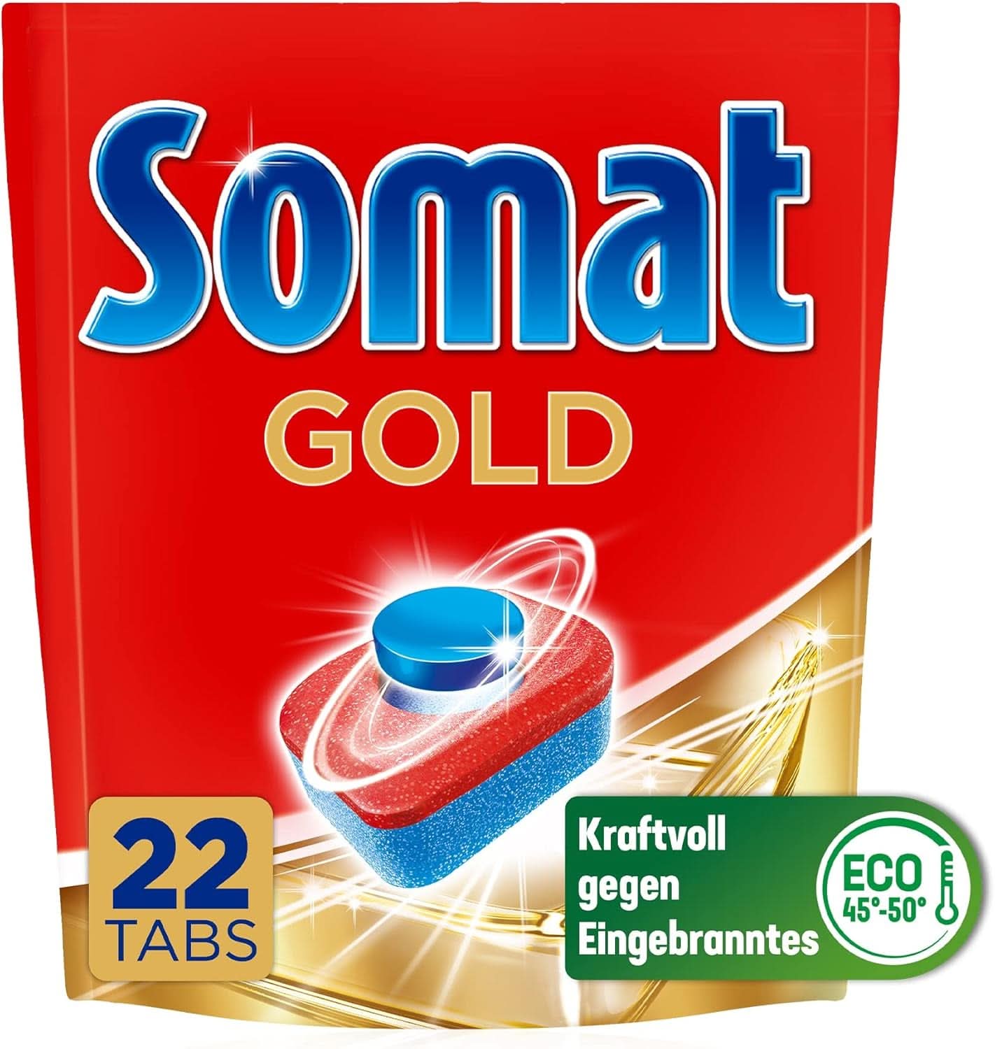 Somat Gold pastillas para lavavajillas (105 pastillas) Detergentes de cocina Naty Shop 22 cápsulas -
