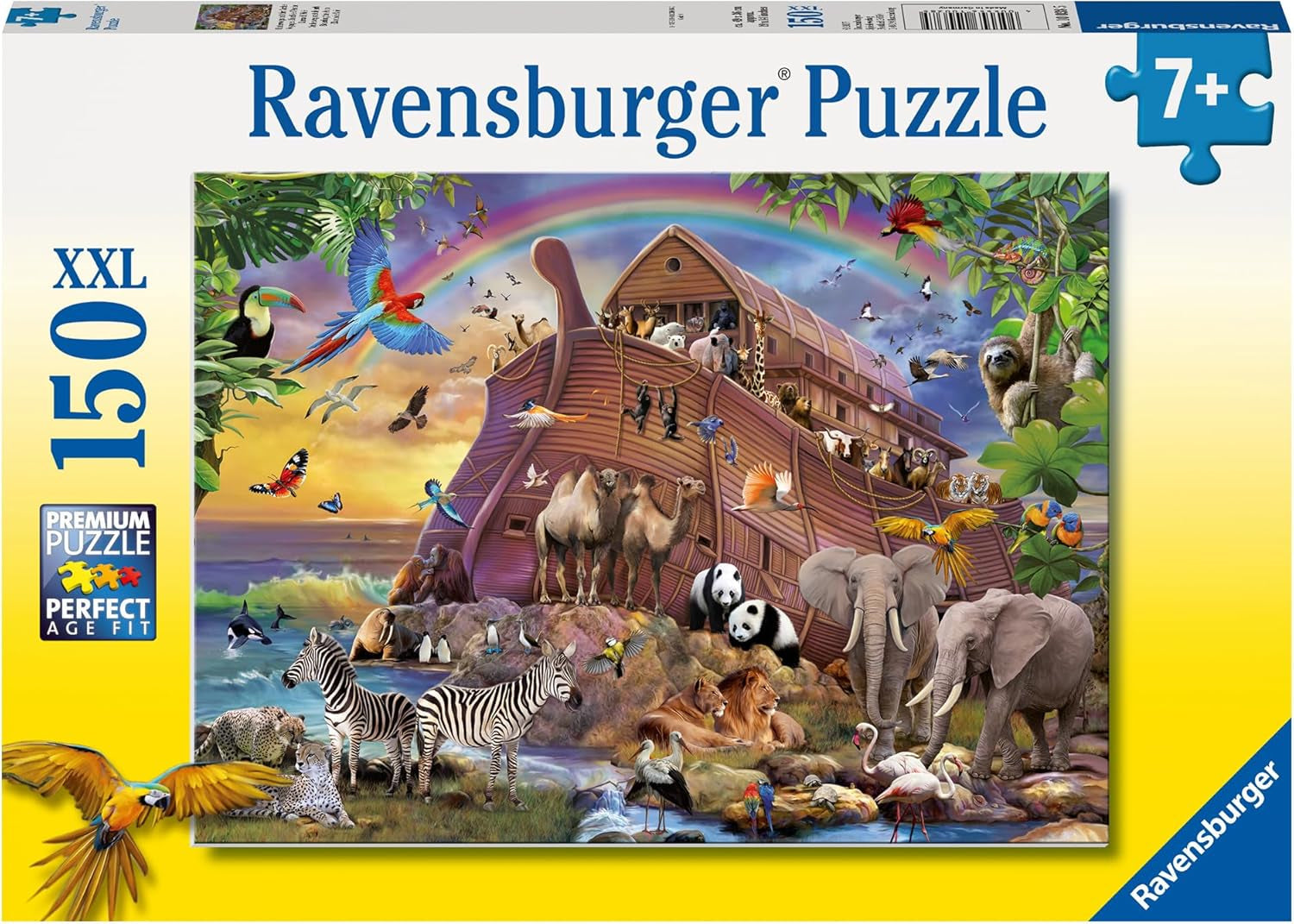 Puzzle infantil Ravensburger - 10038 Unterwegs Mit Der Arche - Puzzle del Arca de Noé para niños a partir de 7 años, con 150 piezas en formato XXL Puzzle Naty Shop Título predeterminado
