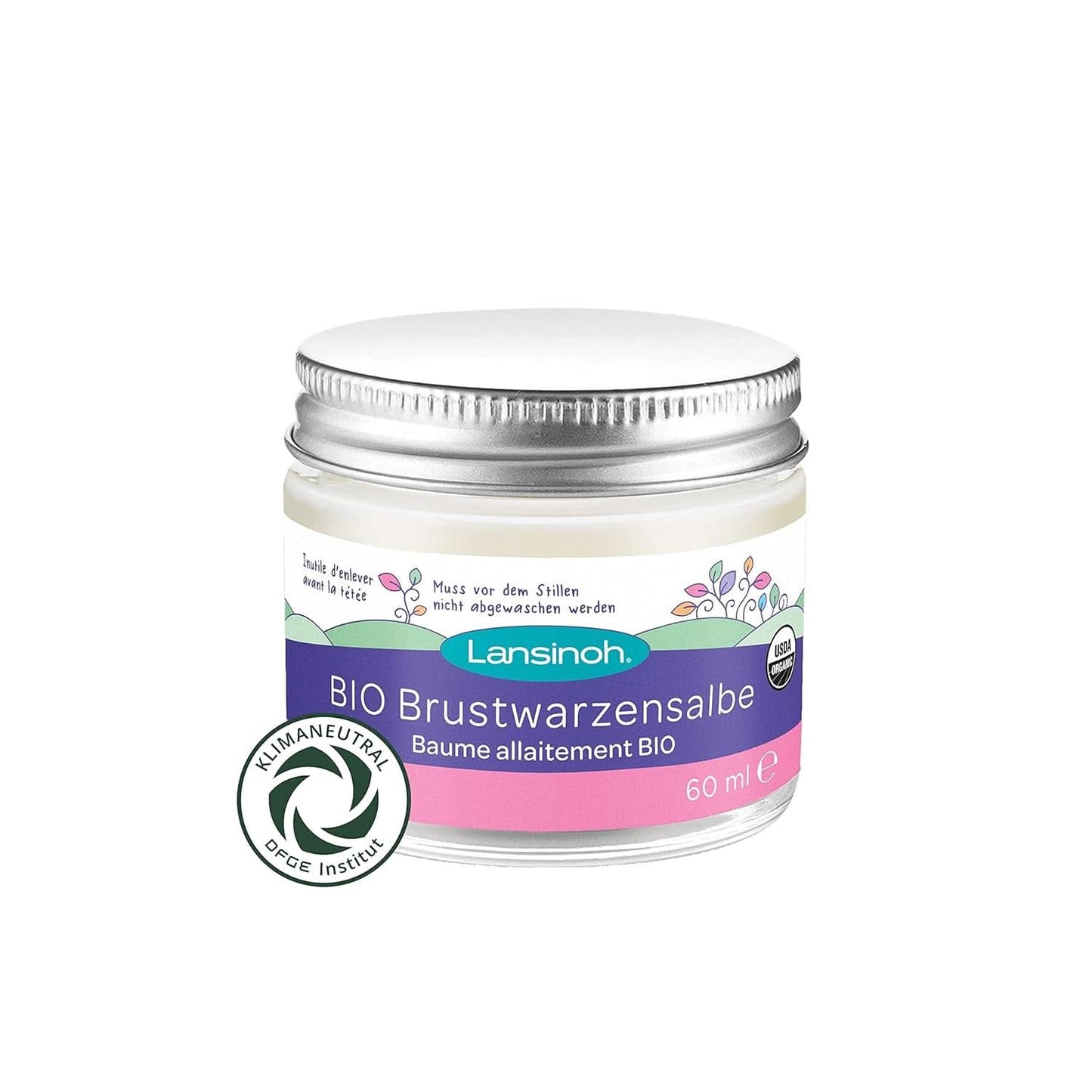 Lansinoh BIO Brustwarzensalbe, 60 Ml - Natürliche Pflege Empfindlicher Brustwarzen Und Trockener Haut - Accesorios Climaneutrales Alimentación y Lactancia Baby Naty Shop