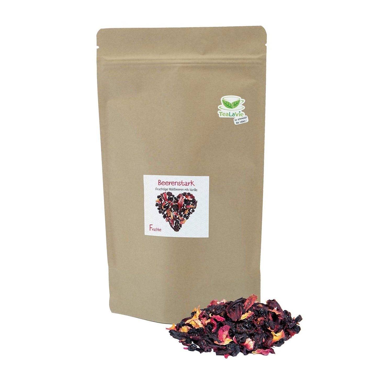 Tealavie - Té para niños sin azúcar - Fresas silvestres y ruibarbo (200 g) Tealavie Fruit - Té de frutas a granel