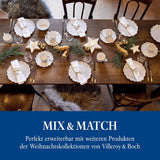 Villeroy & Boch Toy's Delight Royal Classic Vajilla de 8 piezas, Apta para lavavajillas y microondas, Blanco, Platos, Vajilla para 4 personas, Vajilla navideña, Juguetes, Porcelana Premium