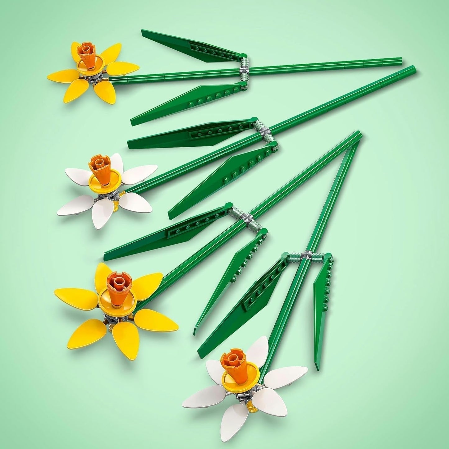 Narcisos LEGO Botanicals - Regalos de Pascua para niñas y niños - Flores artificiales para niños - Ramo de flores como decoración de la habitación o la oficina - Regalo para mujeres - 40747 Juegos de construcción Besuche den LEGO-Store