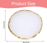Harz Nail Art Palette, Maniküre Gemalt Palette, Goldener Rand Nagelleck Palette, Nail Art Make up Paletten Display Fach Nagel DIY Zubehör (blanco)