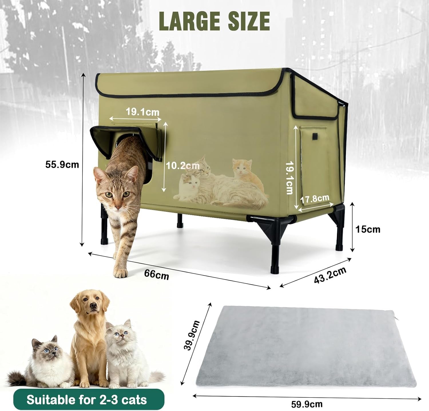 Mantas y Muebles, Mascotas, Casas y Cuevas, Gatos, Camas para gatos, Gatos - camas, colchones