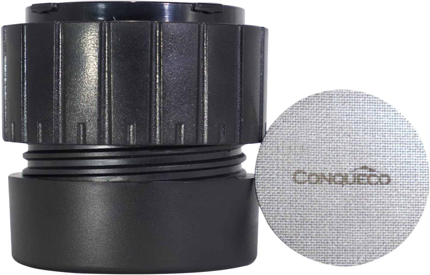 CONQUECO Máquina de espresso para coche de 12 V: Máquina de espresso portátil con batería para acampar y viajar - Calentamiento rápido en 2,5 minutos - 8 tazas de espresso en una sola carga