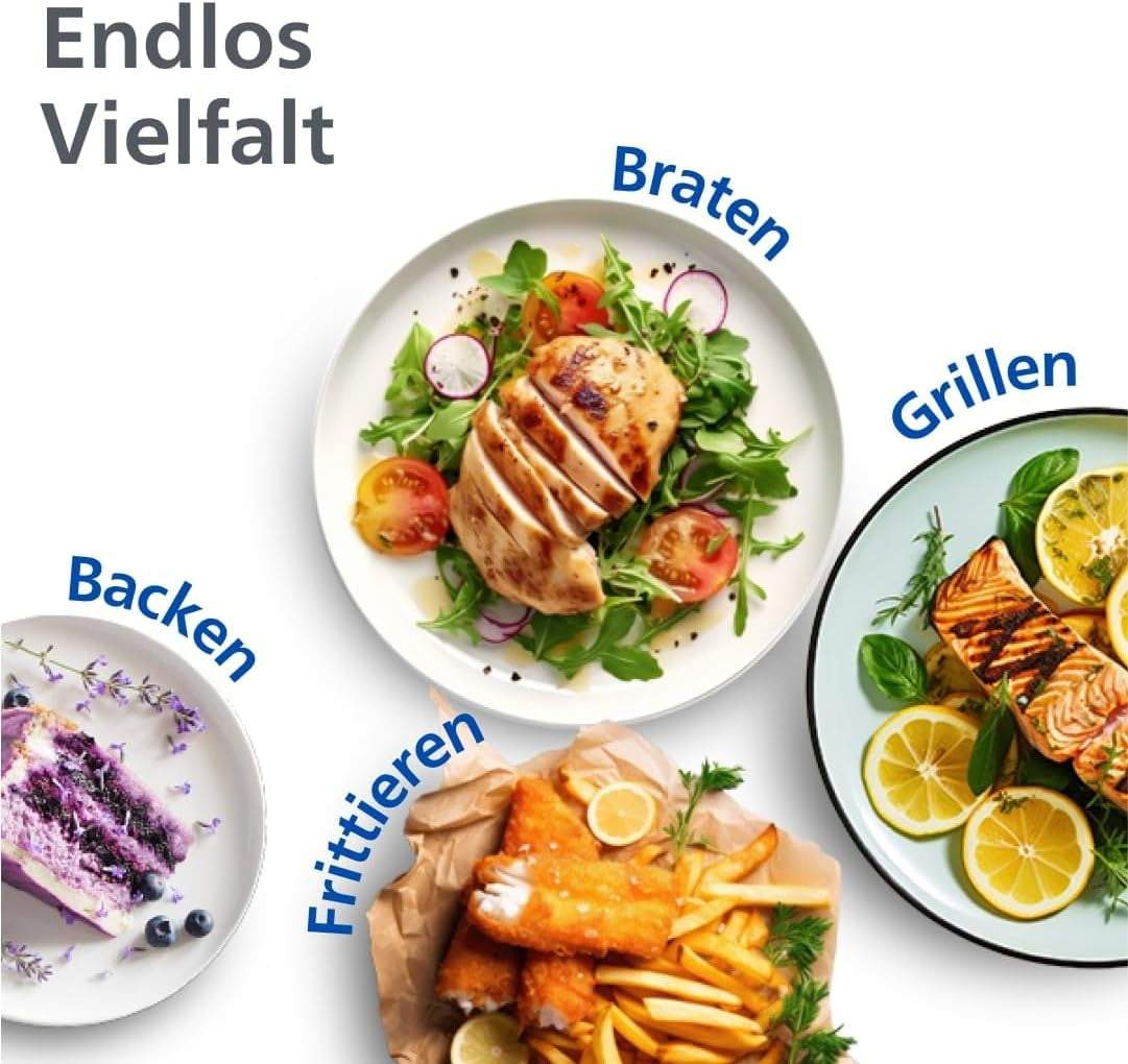 Philips Airfryer Dual Basket Serie 3000 con set de desayuno, 9 litros, 2 cajones Electrodomésticos Naty Shop