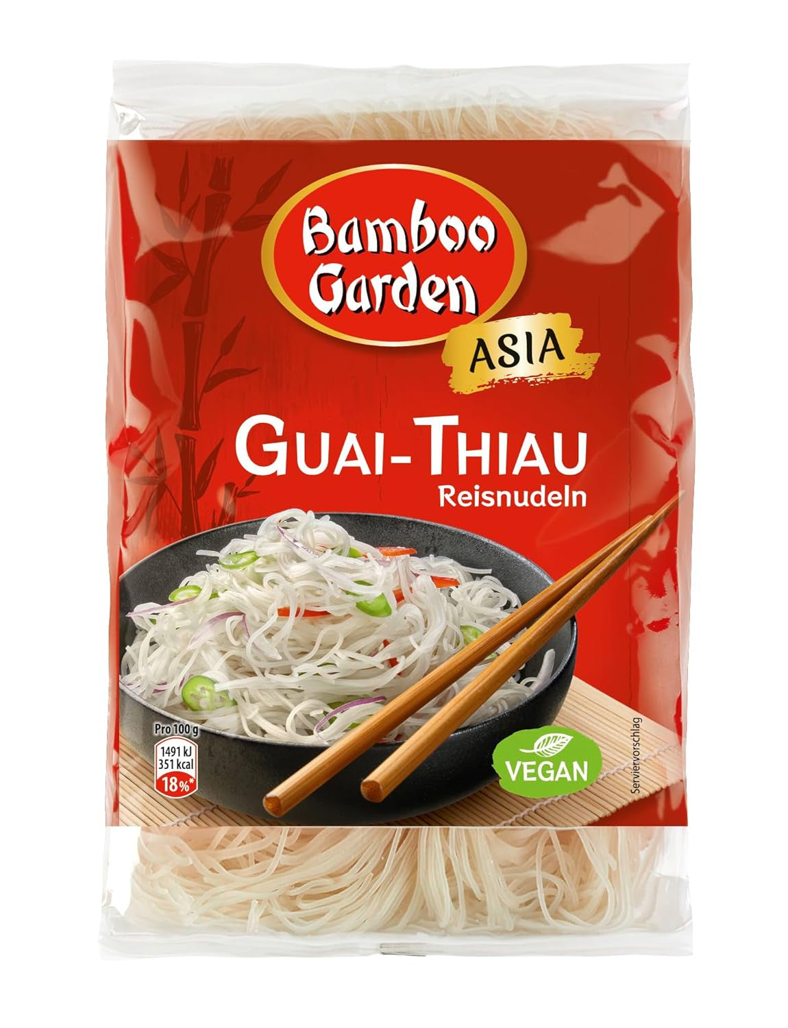 Fideos de arroz Bamboo Garden Guai Thiau 250 g (el diseño del empaque puede variar)