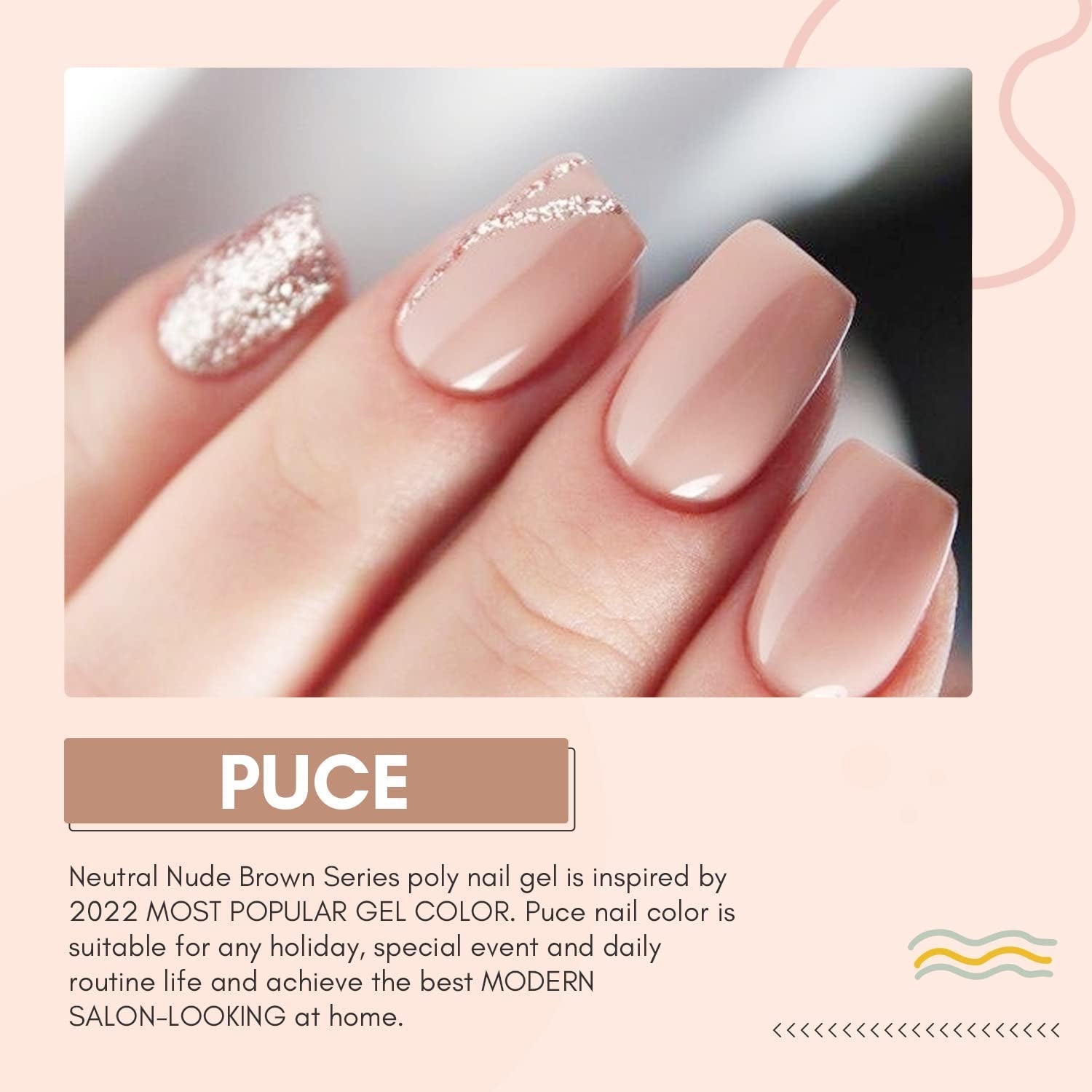 Makartt Poly Nail Extension Gel - Gel de extensión acrílico, gel fortalecedor de uñas, decoración de uñas, 50 ml (púrpura)
