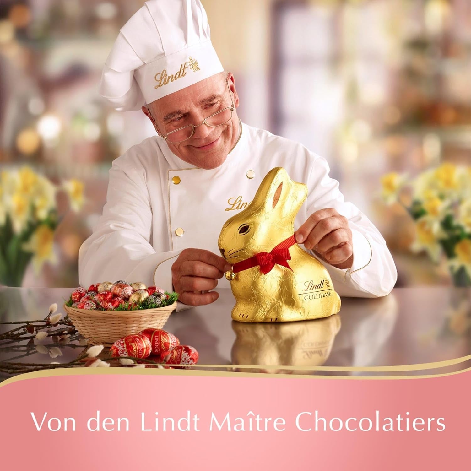 Surtido de huevos de chocolate Lindt | Bolsa de 450 gramos | 9x chocolate con leche LINDOR, 8x turrón, 8x cresta | Variedad de huevos de chocolate de colores para Pascua | Chocolate de Pascua | Regalo de chocolate | Bonitos huevos de Pascua