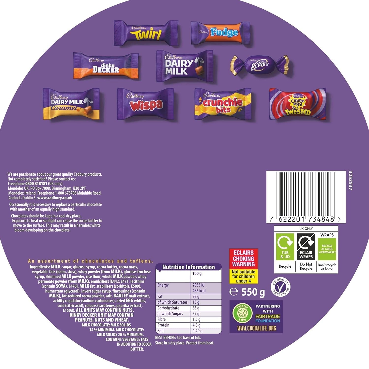 Caja de bombones Héroes 550g