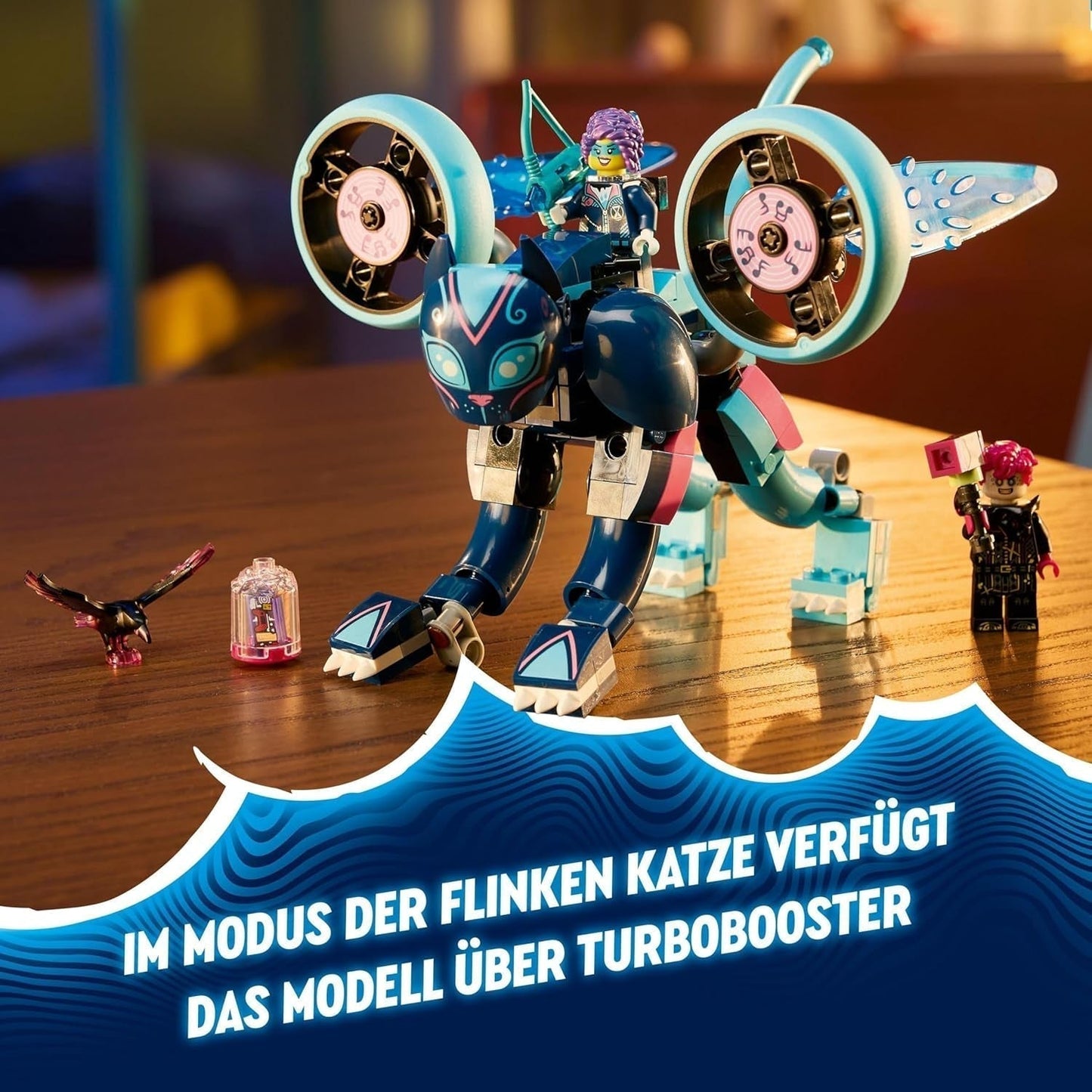 LEGO Dreamzzz Moto del Gato de Zoey 2 en 1, regalo para mayores de 7 años, modelo animal, juguete de bloques de construcción, moto, juego de fantasía para niños y niñas 71479 Juegos de construcción Beuche den LEGO-Store
