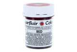 Colorante alimentario Sugarflair Chocolate Colorante alimentario para chocolate rojo - Manteca de cacao orgánica coloreada, colorante de chocolate para colorear chocolate, bombones - 35g
