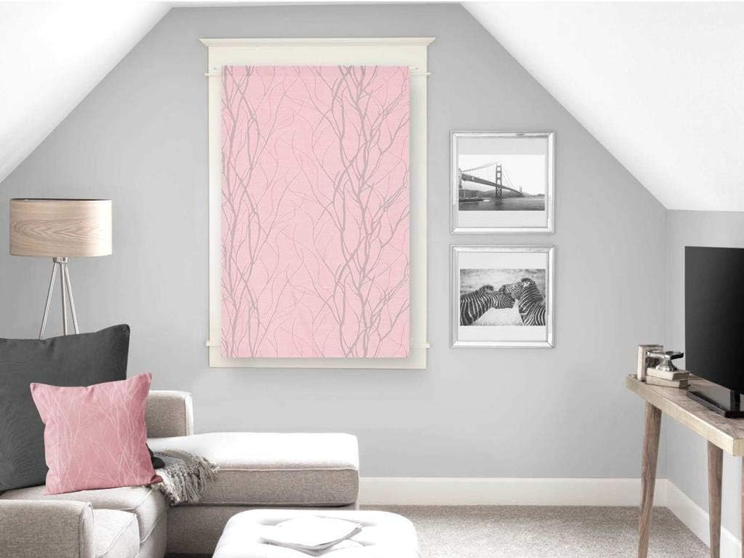 Soleil d'ocre liane bise-bise, poliéster, blanco, 70 x 200 cm, edredones y colchas naty shop rosa al 90 x 60 cm (paquete de 1)