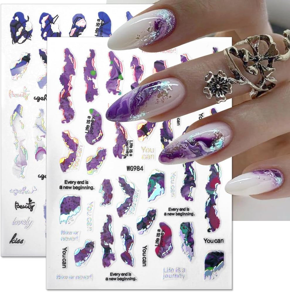 6 colores pegatinas de uñas de mármol bronceador pegatinas autoadhesivas plateadas pegatinas de uñas de mármol flor pegatinas de uñas de mármol 3D accesorios de diseño pegatinas de arte de uñas juego de pegatinas de uñas lámina de uñas