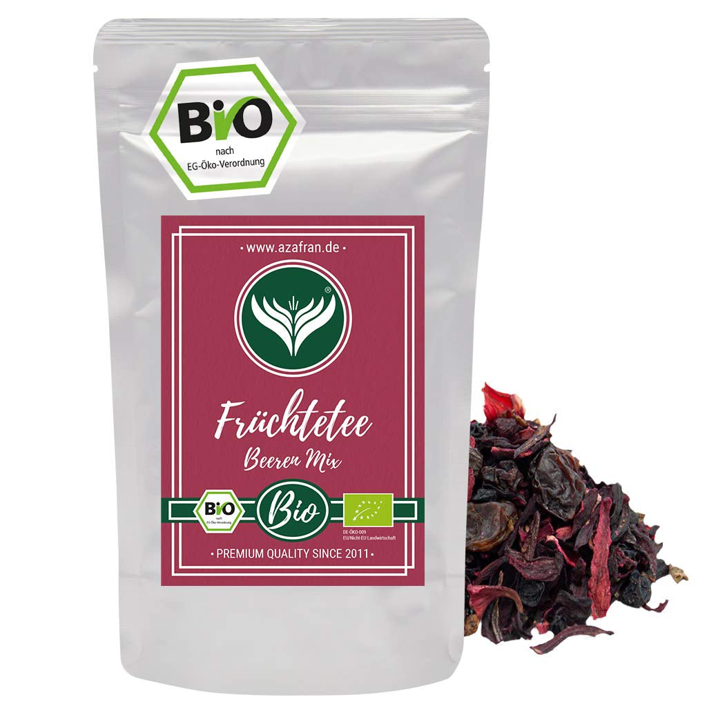 Azafran BIO Té de frutas Mezcla de frutos rojos 250 g