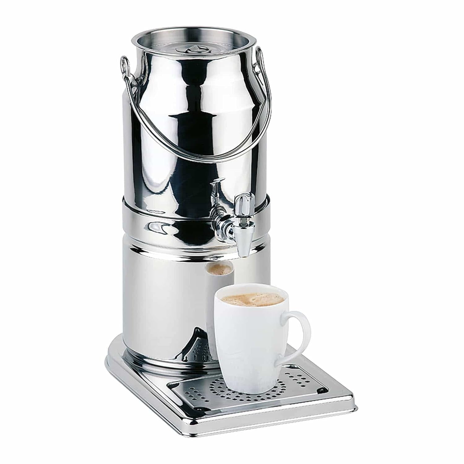 APS 10830 Taza para leche -TOP FRESH-, 21 x 32 cm, A: 39 cm, Acero inoxidable 18/8, 1 bolsa refrigerante en la base