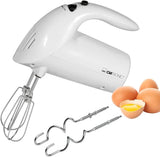 Mezclador Clatrónico | Motor Kraftvoller de 400 vatios | Batidora de mano | Turbostufe y 5 Geschwindigkeitsstufen | Batidora de mano | Spülmaschinengeeignete Edelstahlquirle Und -Knethaken | HM 3775 Cocina Naty Shop Blanco 250 Watt