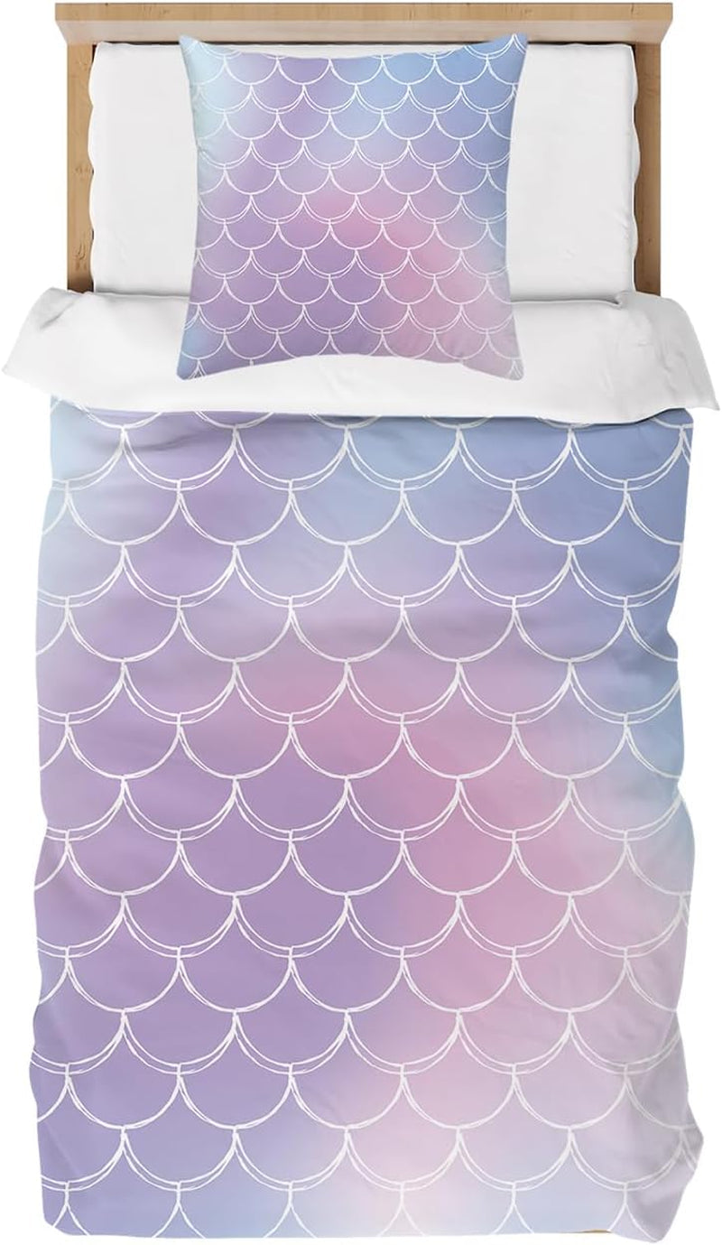 Ropa de cama infantil, Unicornio Soft, ropa de cama microfibra - infantil Naty Shop Escamas de sirena 135X200 Cm