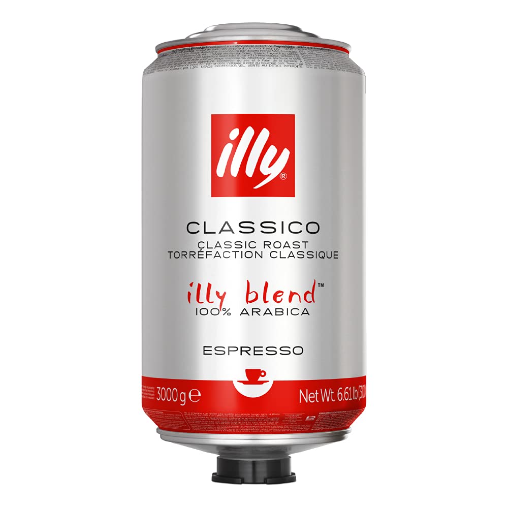 Café en grano Illy normalmente tostado, caja de 3 kg