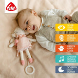 Fehn mini caja de música hada - peluche y ayuda para dormir: caja de música de cuerda con la suave melodía "El lago de los cisnes" que calma en cualquier situación - para bebés y niños pequeños a partir de 0 meses Juguetes Bebe Naty Shop