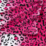 Home Must Haves Queen/King Cebra Jirafa Safari Estampado animal Para todas las estaciones Manta para sofá súper suave y cálida Tamaño de cama Poliéster rosa Leopardo rosa Edredones y edredones Naty Shop