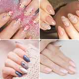 Tipos de uñas, 500 puntas de uñas postizas acrílicas artificiales con caja de almacenamiento para salones de uñas y arte de uñas en casa, 10 tamaños