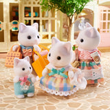 Sylvanian Families - 5738 Familia de gatos lecheros - Figuras casa de muñecas