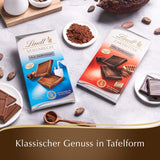 Chocolate negro sin azúcar añadido | Tableta 100g | Lo mejor con 55% cacao, sin gluten | Barra de chocolate | Set de regalo de chocolate (paquete de 4)
