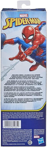 Marvel Titan Hero Series Spider-Man Figura de acción Superhéroe de 30 cm de alto con extremidades móviles Compatible con otros juguetes de Spider-Man para niños 5+ Figuras de acción Naty Shop