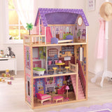 Kidkraft Casa de Muñecas de Madera Kayla con Muebles y Accesorios, Playset de 3 Niveles para Muñecas de 30 cm, Juguete para 3 años, 65092 - En exclusiva en Amazon Casas de Muñecas Naty Shop