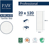 PAW - Camino de Mesa Airlaid (40 Cm X 24 M) I Decoración de Mesa para Comunión, Confirmación, Boda, Aniversario, Fiesta en el Jardín, Bautizo I Decoración de Mesa Elegante Cinta de Mesa - Rama de Sauce I Rama de Sauce