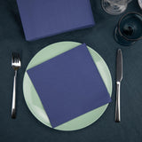 Servilletas de papel Renova, azul dorado - 40 servilletas