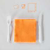 Servilletas de papel Renova, etiqueta roja naranja - 70 servilletas