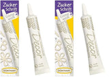 Günthart Backdecor 25 g Azúcar con letras ORO Para todos los postres en color dorado Hecho de azúcar para letras y diseños bonitos, 1 paquete (25 g)