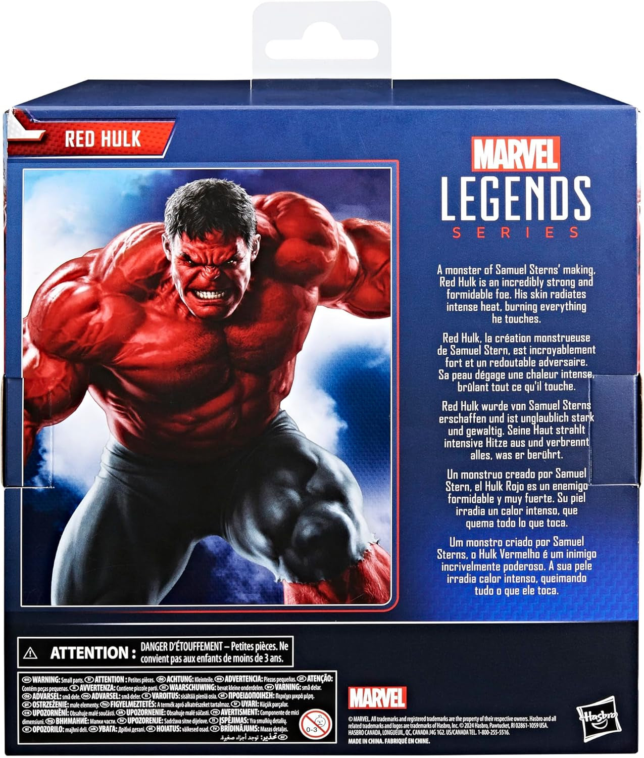 Figura de acción Marvel Legends Series Red Hulk (Escala: 15 Cm) Para Capitán América: Un mundo feliz Figuras de acción Naty Shop