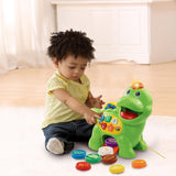 Vtech Baby Feed Me Dino - Alimentando y Aprendiendo Dinosaurio Parlante con Canciones, Botones y Juego de Preguntas - De 12 a 36 Meses Juguetes Bebé Naty Shop