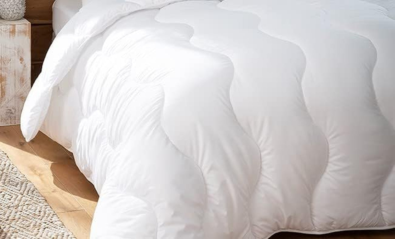 Abeil couette douceur et fraicheur blanc edredón feran ice suave y fresco, blanco, 240 x 260 cm, poliéster, 240x260 Edredones y edredones naty shop