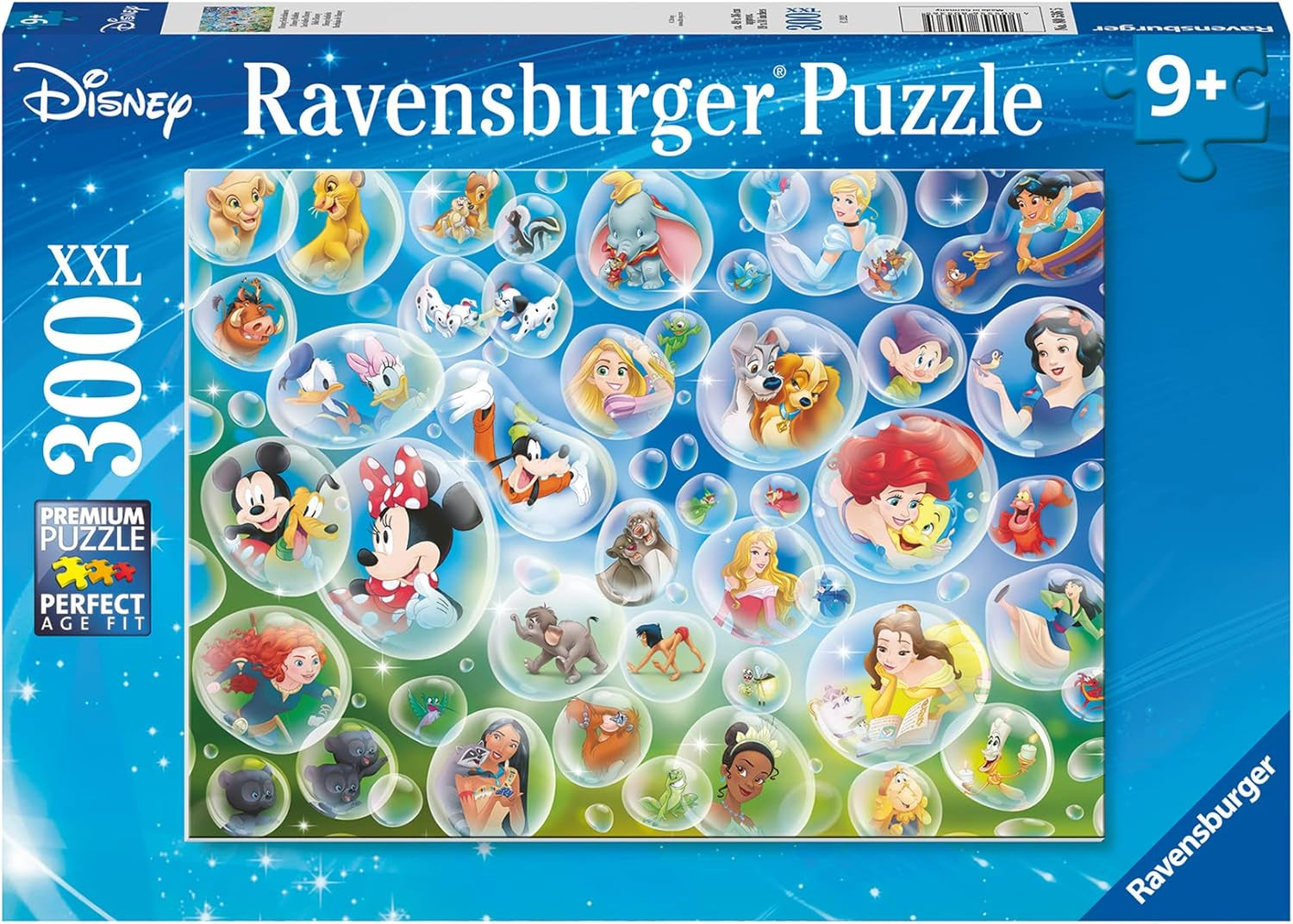 Ravensburger Puzzle 80536 - Burbujas de jabón de Disney, rompecabezas de 300 piezas para fanáticos de Disney a partir de 9 años Puzzle Naty Shop Título predeterminado