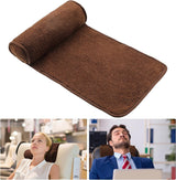Chaise Lounge Almohada para el cuello, almohada para la cabeza, almohada ajustable de felpa, rollo para el cuello, forro polar antideslizante, almohada para el cuello, almohada para viajar a casa, chaise lounge, sofá, sillón (negro)