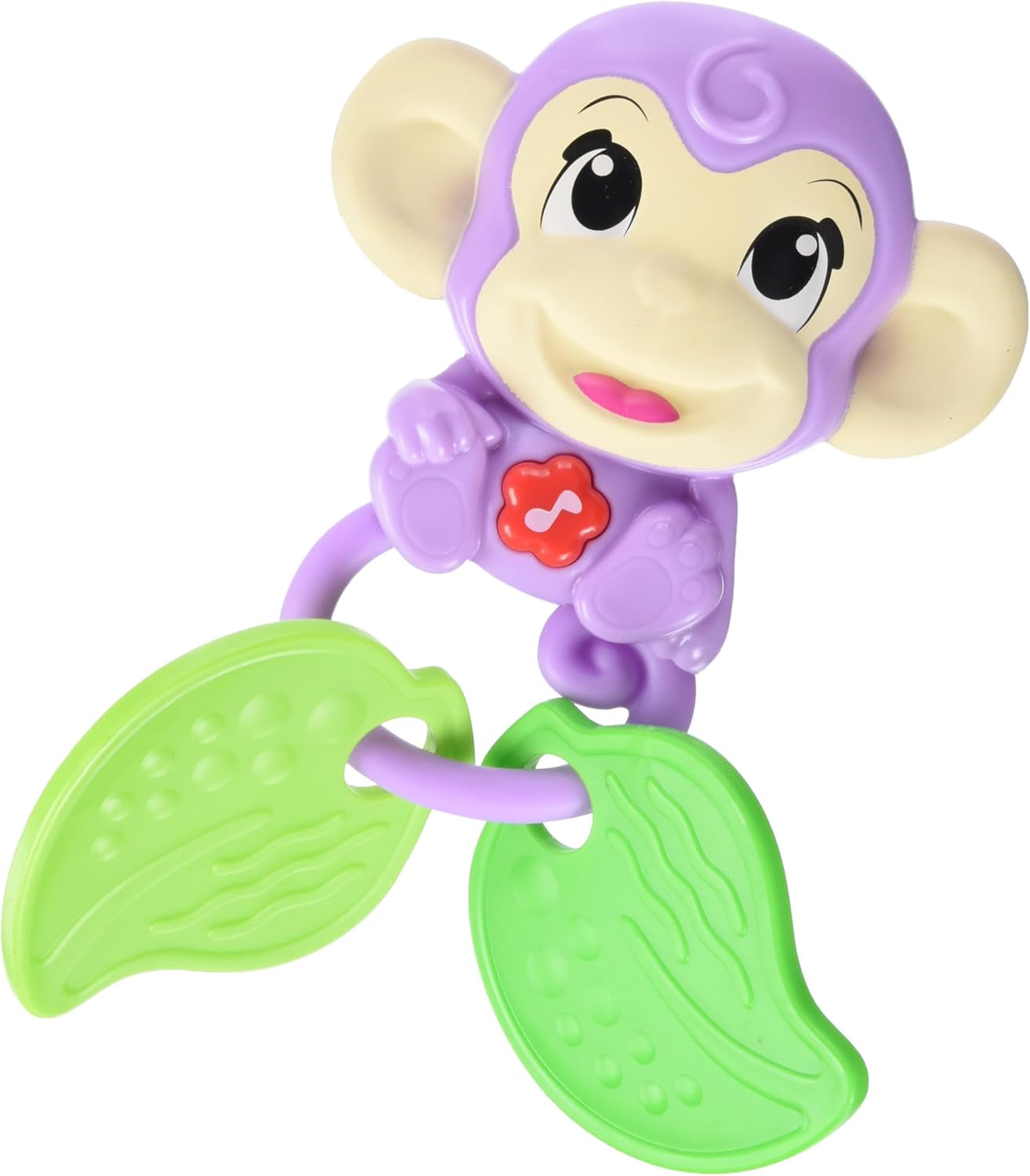 Simba 104010192 - Sonajero musical mono ABC, 2 elementos sensoriales, con función musical, 17cm, juguete para niños, a partir de 6 meses Jucarii Bebe Naty Shop Título predeterminado