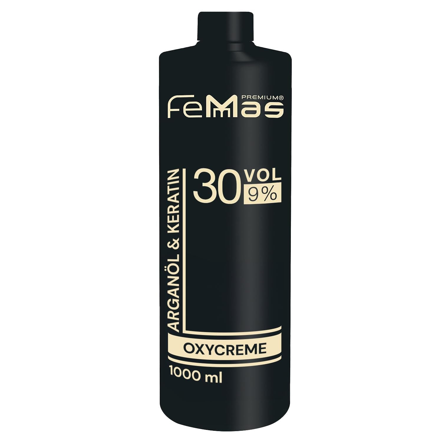 FemMas Oxycreme al 6% 1000 ml I Oxidante para coloración y teñido del cabello I Fácil aplicación y fijación óptima I Revelador para resultados uniformes con calidad de salón I Revelador colorante Tinte Naty Shop 9 1 litro (1 paquete)