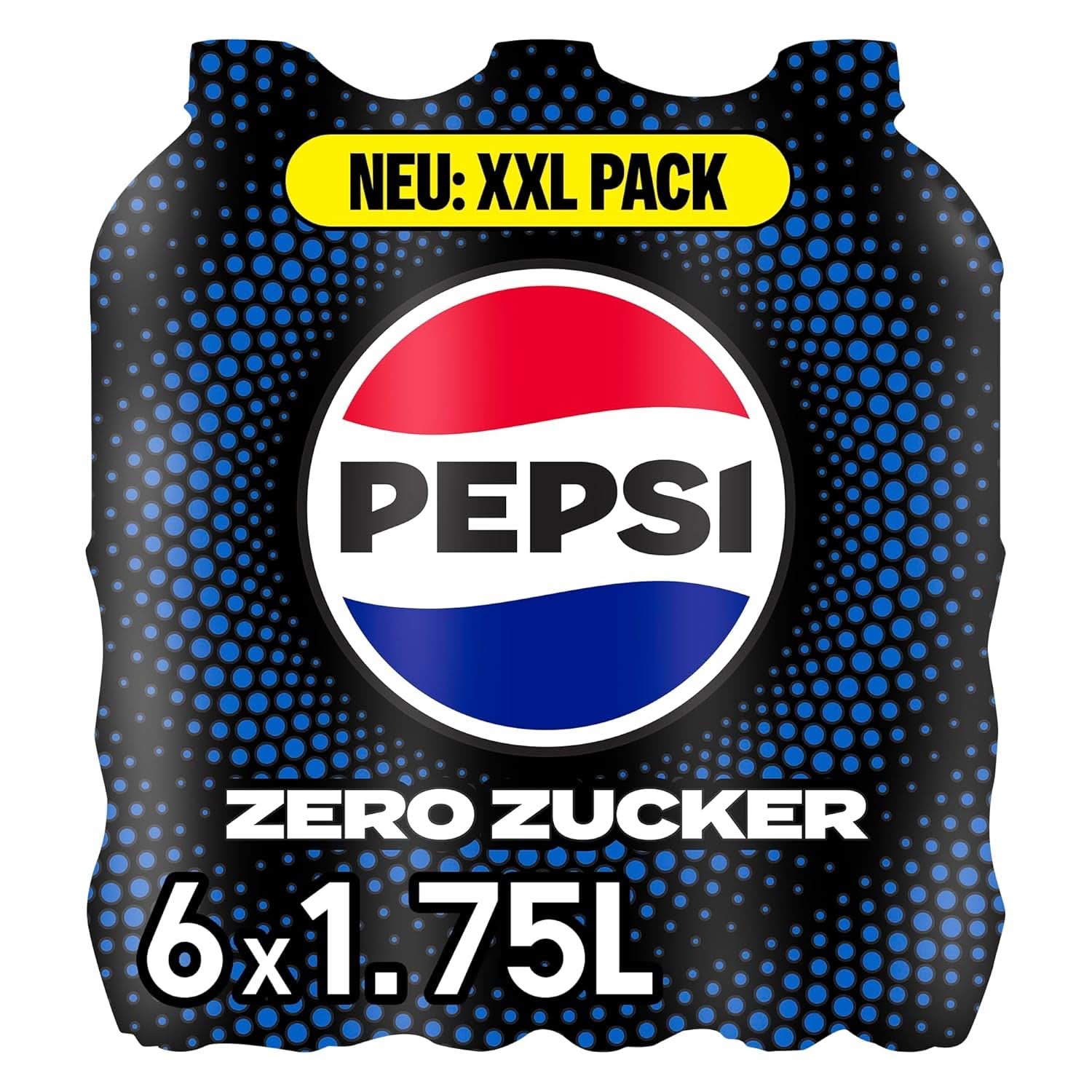 Pepsi Zero Sugar, Refresco sin azúcar de Pepsi, sin calorías, set 6 x 1,75 litros Bebidas sin alcohol Naty Shop